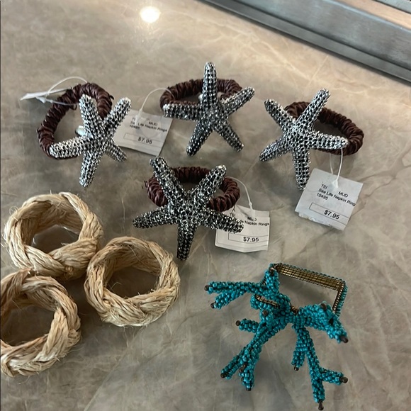 Starfish and Rope Napkin Rings Set - Picture 6 of 9